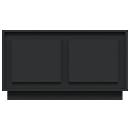 Mobile Porta TV Nero 80x35x45 cm in Legno Multistrato - homemem39