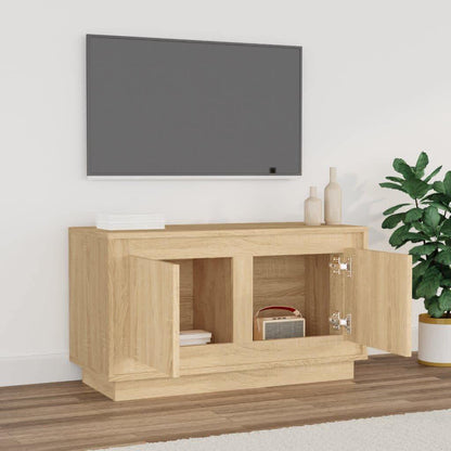 Mobile Porta TV Rovere Sonoma 80x35x45 cm in Legno Multistrato - homemem39