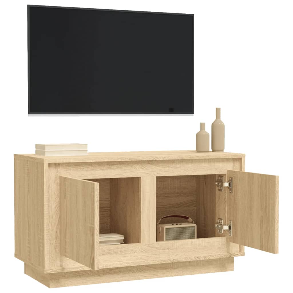 Mobile Porta TV Rovere Sonoma 80x35x45 cm in Legno Multistrato - homemem39