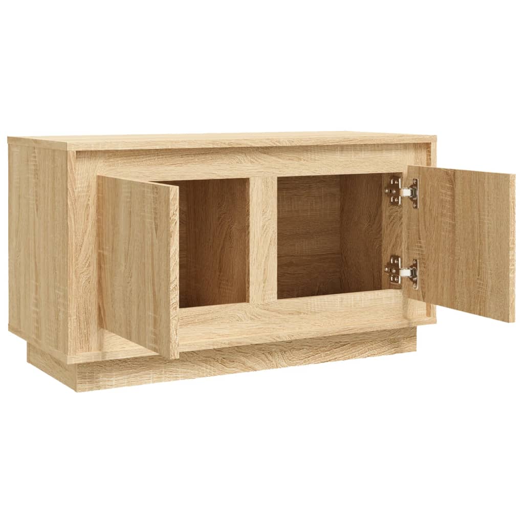 Mobile Porta TV Rovere Sonoma 80x35x45 cm in Legno Multistrato - homemem39