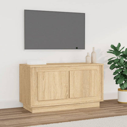 Mobile Porta TV Rovere Sonoma 80x35x45 cm in Legno Multistrato - homemem39