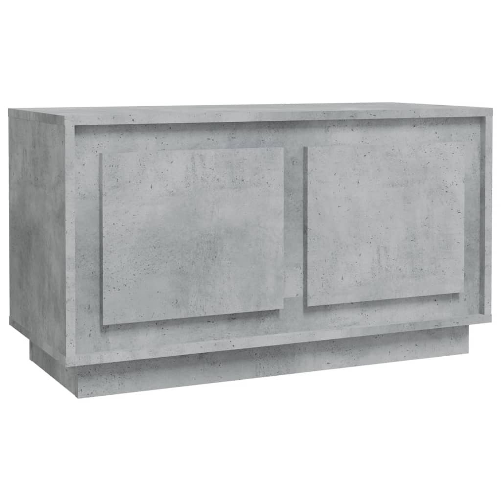 Mobile Porta TV Grigio Cemento 80x35x45 cm in Legno Multistrato - homemem39