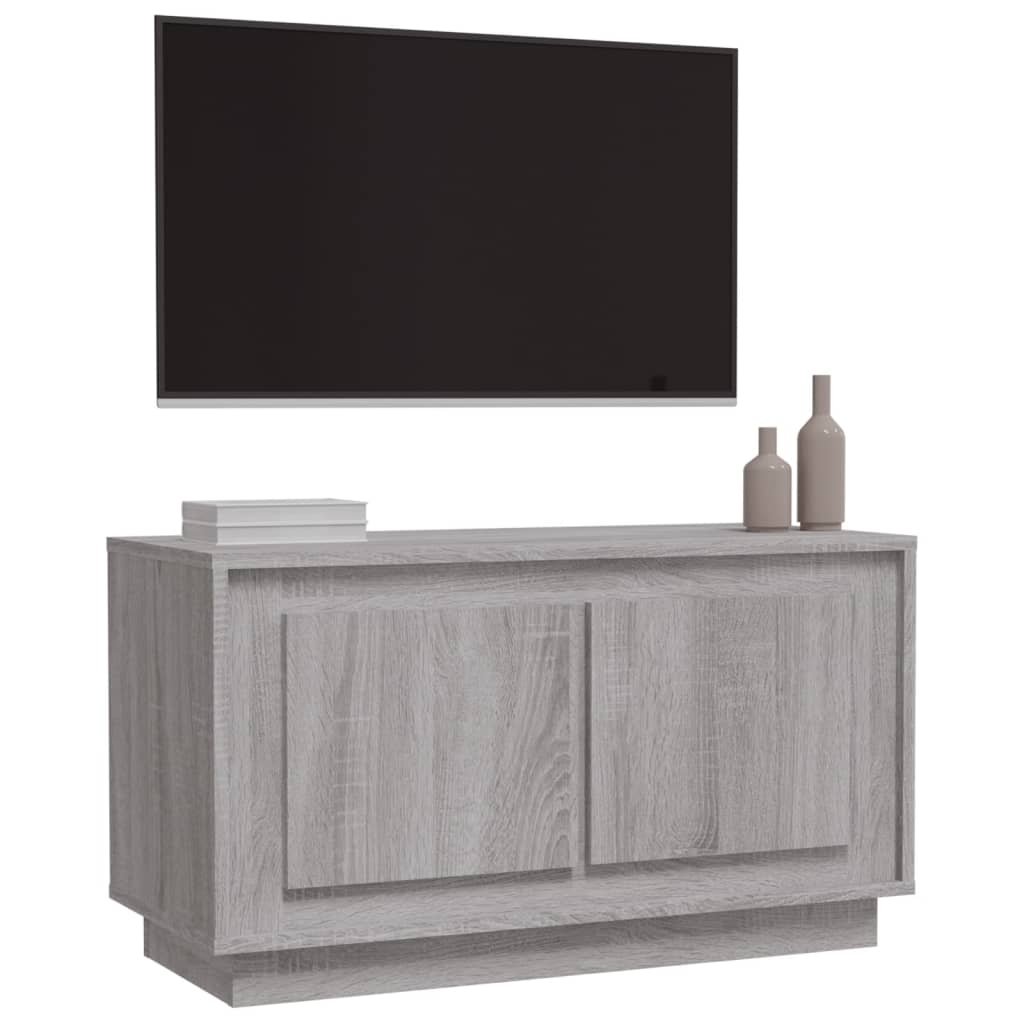 Mobile Porta TV Grigio Sonoma 80x35x45 cm in Legno Multistrato - homemem39