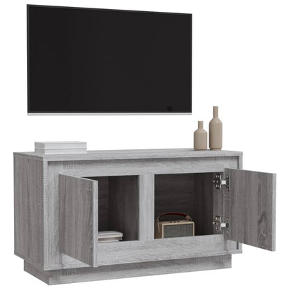 Mobile Porta TV Grigio Sonoma 80x35x45 cm in Legno Multistrato - homemem39