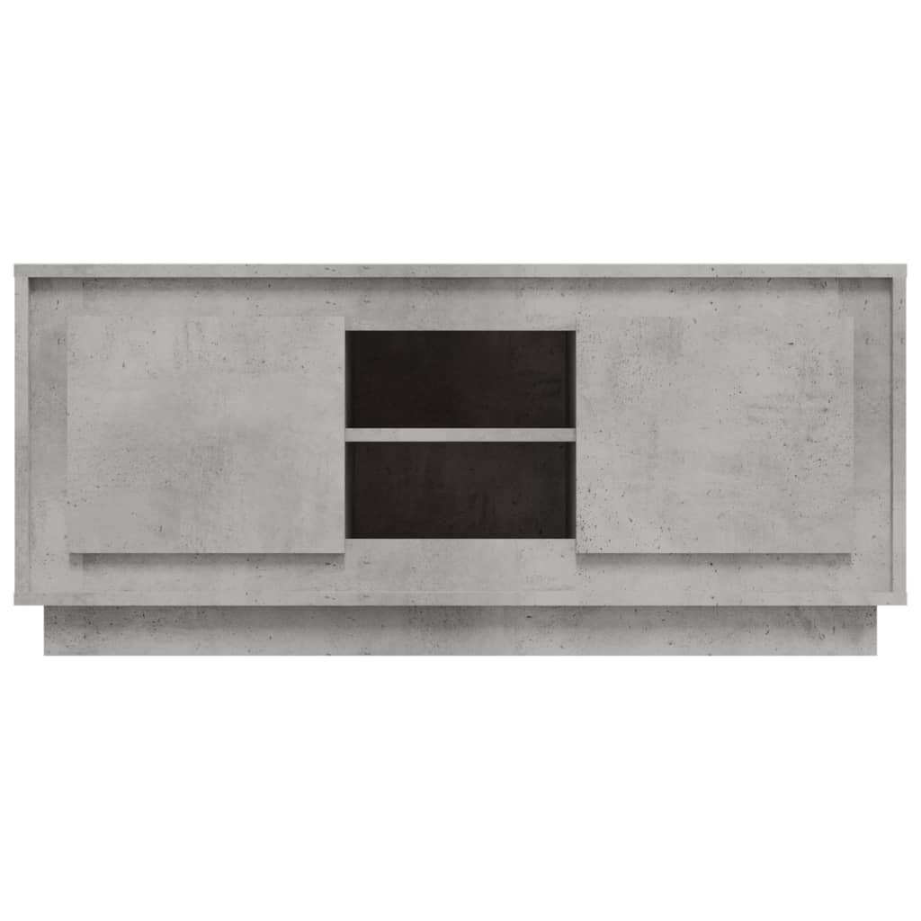 Mobile Porta TV Grigio Cemento 102x35x45cm in Legno Multistrato - homemem39