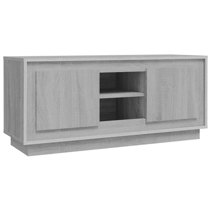 Mobile TV Grigio Sonoma 102x35x45 cm in Legno Multistrato - homemem39