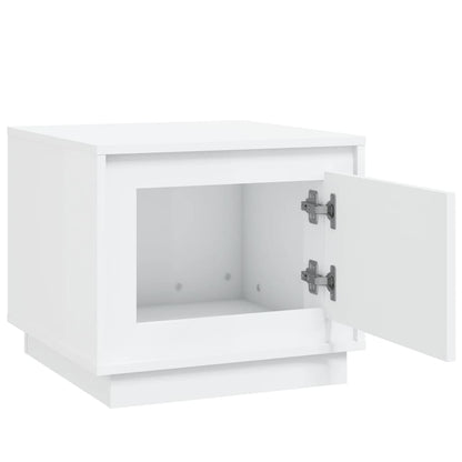 Tavolino da Salotto Bianco 51x50x44 cm in Legno Multistrato - homemem39