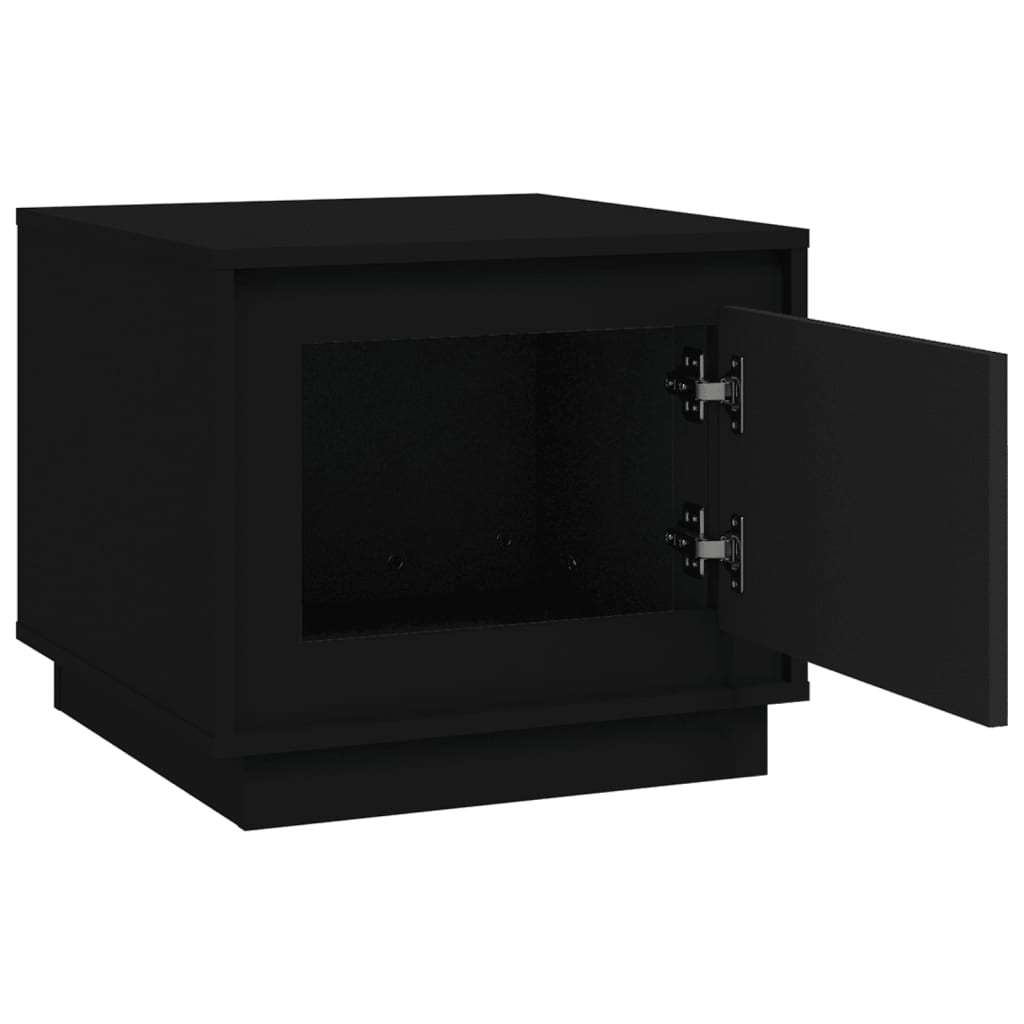 Tavolino da Salotto Nero 51x50x44 cm in Legno Multistrato - homemem39