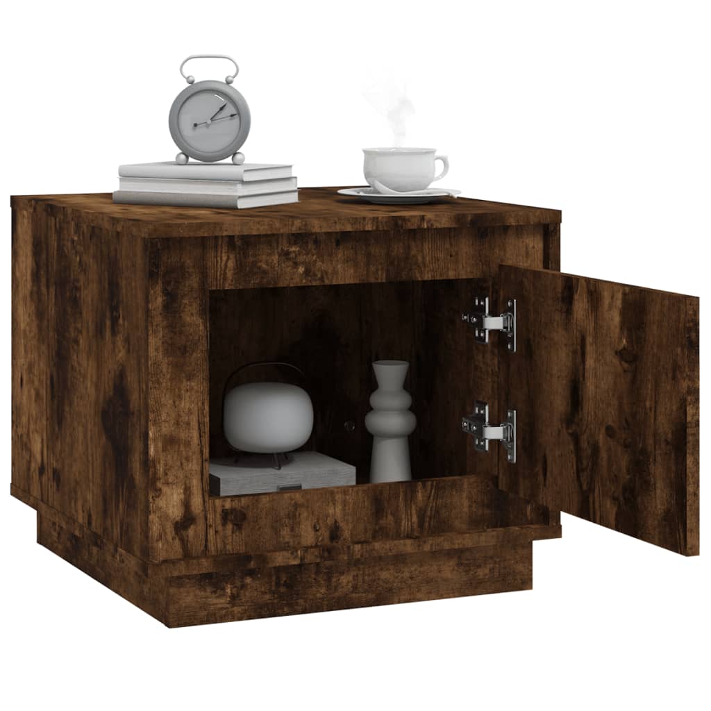 Tavolino da Salotto Rovere Fumo 51x50x44 cm Legno Multistrato - homemem39