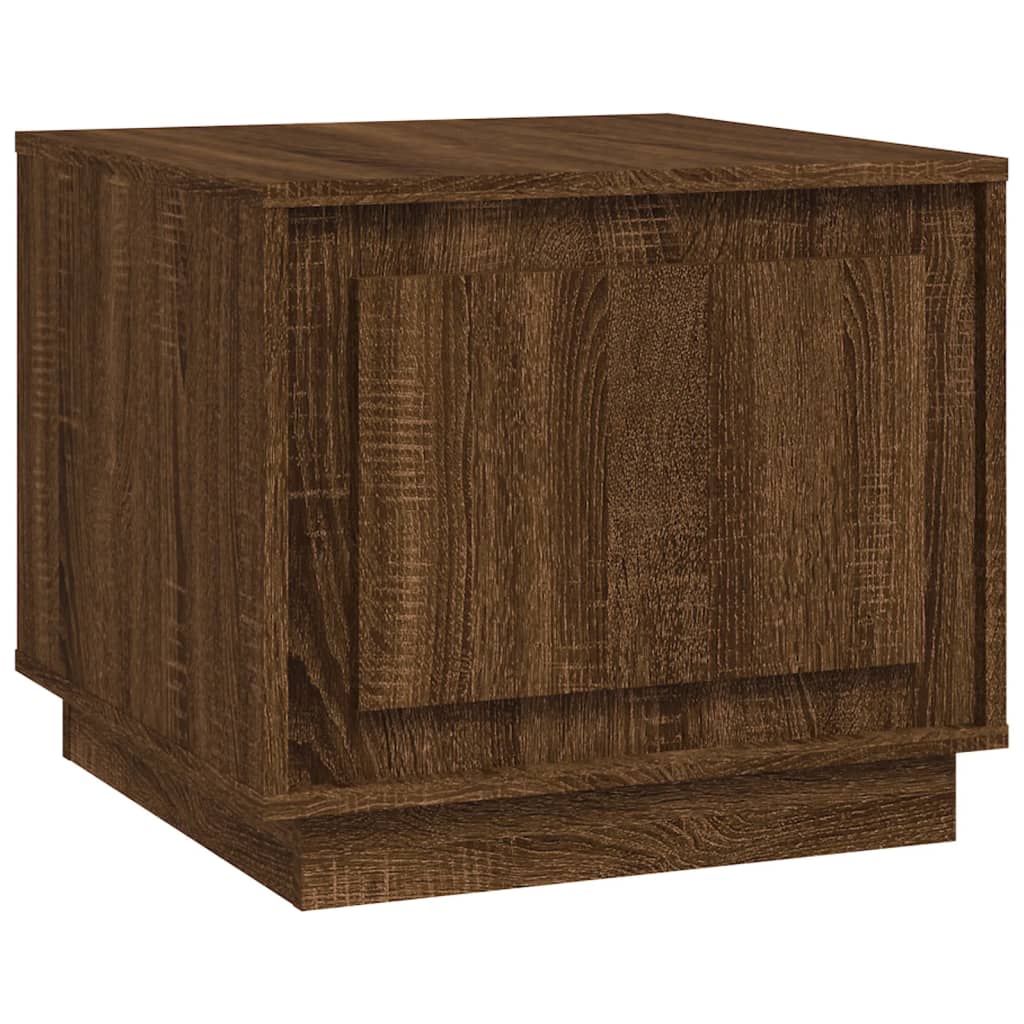 Tavolino da Salotto Rovere Marrone 51x50x44cm Legno Multistrato - homemem39