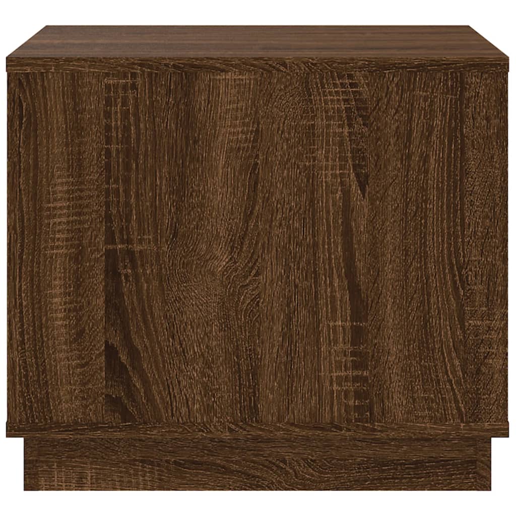 Tavolino da Salotto Rovere Marrone 51x50x44cm Legno Multistrato - homemem39