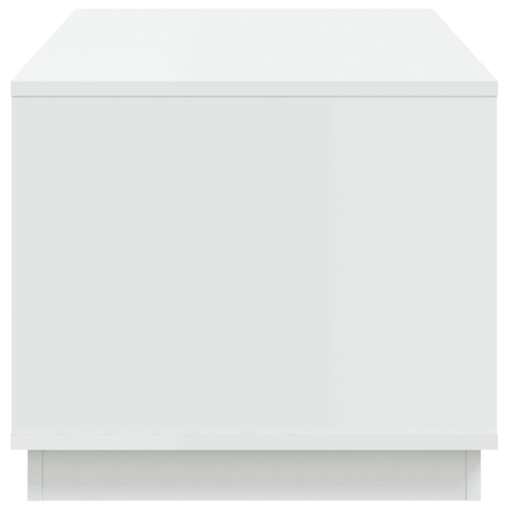 Tavolino da Salotto Bianco 102x50x44 cm in Legno Multistrato - homemem39