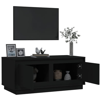 Tavolino da Salotto Nero 102x50x44 cm in Legno Multistrato - homemem39