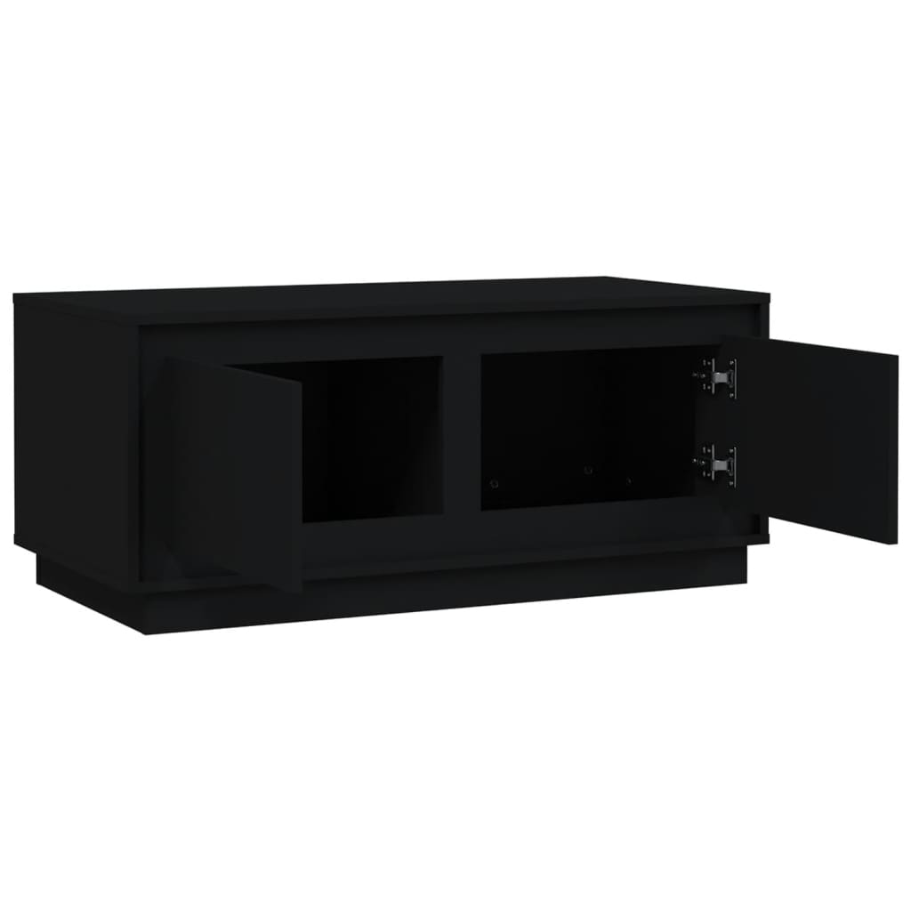 Tavolino da Salotto Nero 102x50x44 cm in Legno Multistrato - homemem39