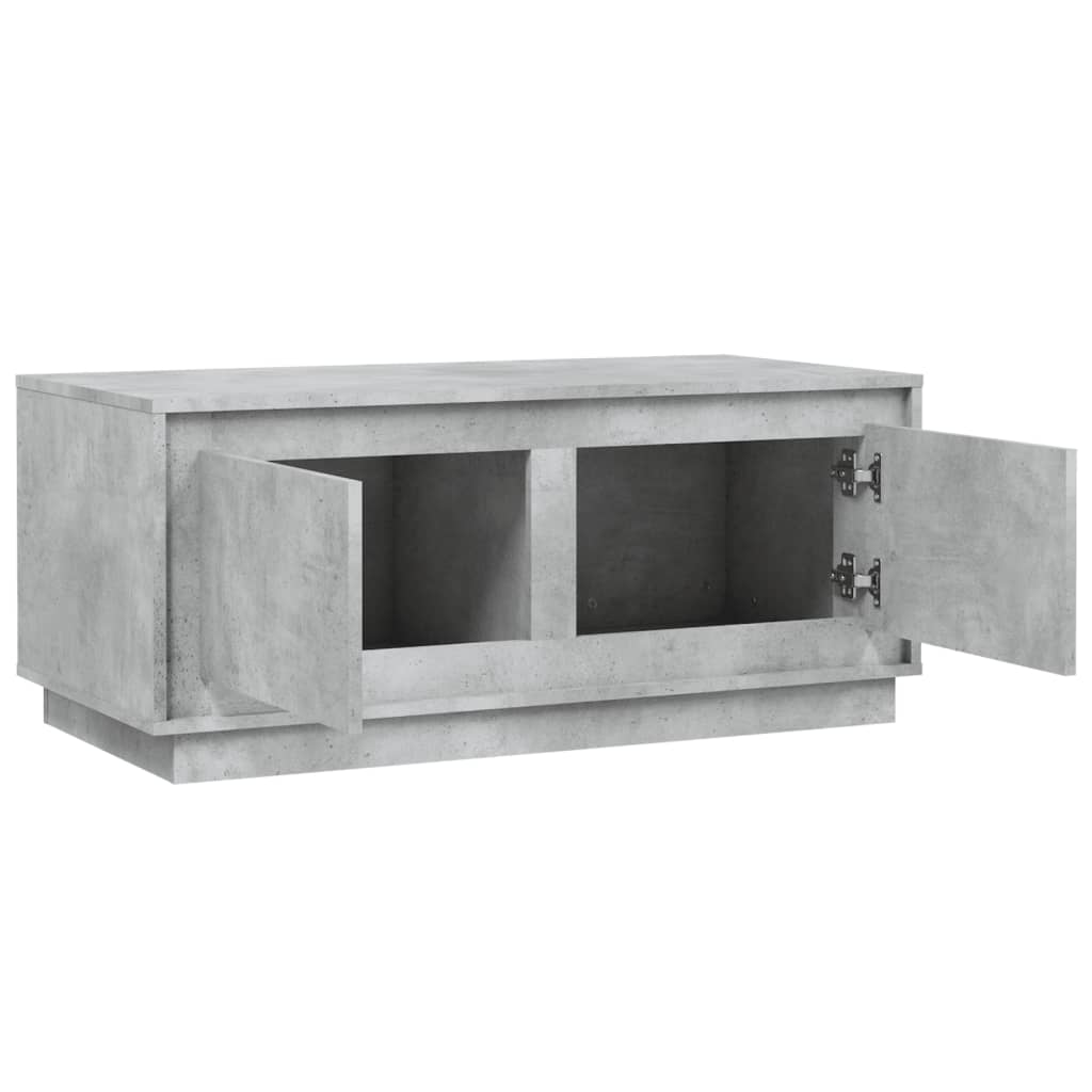 Tavolino Salotto Grigio Cemento 102x50x44 cm Legno Multistrato - homemem39