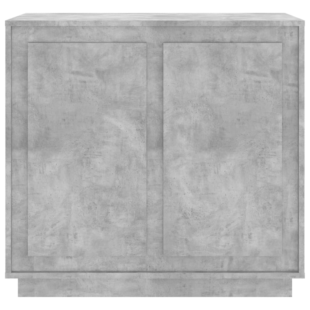 Credenza Grigio Cemento 80x34x75 cm in Legno Multistrato - homemem39