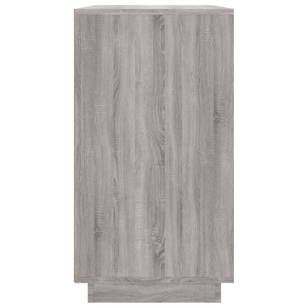 Credenza Grigio Sonoma 80x34x75 cm in Legno Multistrato - homemem39