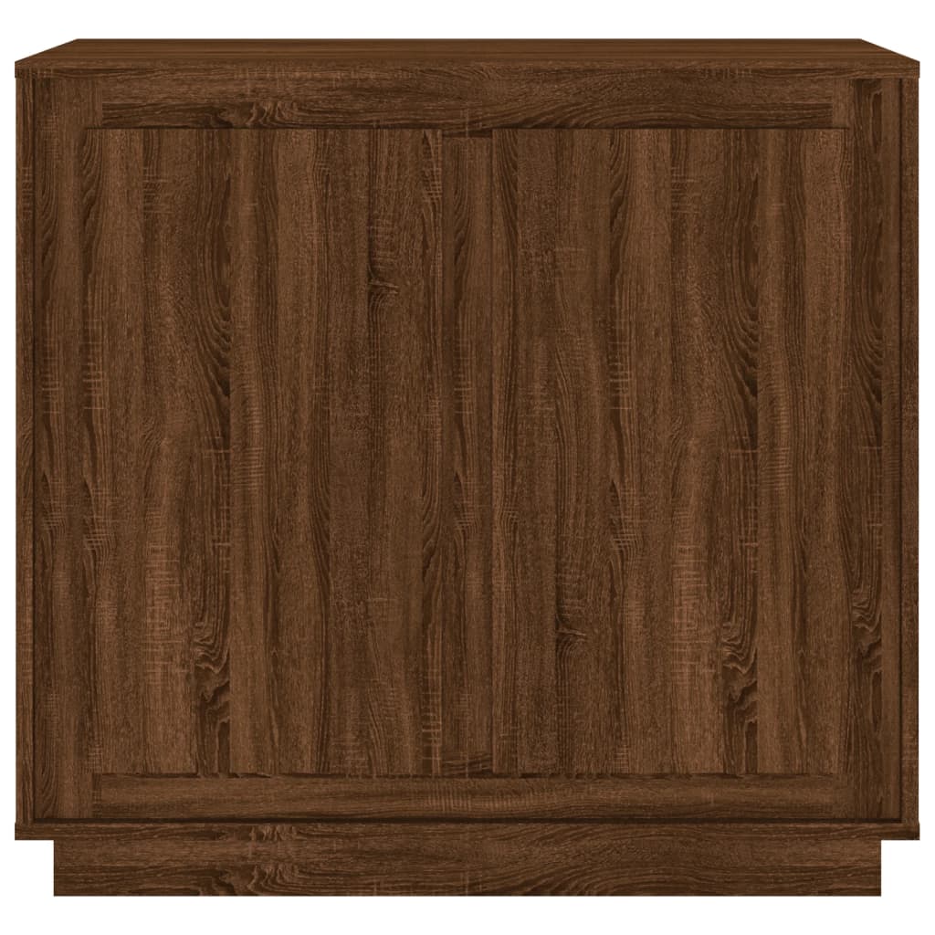 Credenza Rovere Marrone 80x34x75 cm in Legno Multistrato - homemem39