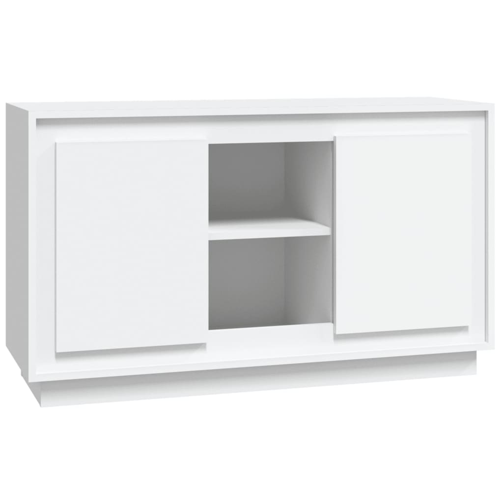 Credenza Bianca 102x35x60 cm in Legno Multistrato - homemem39