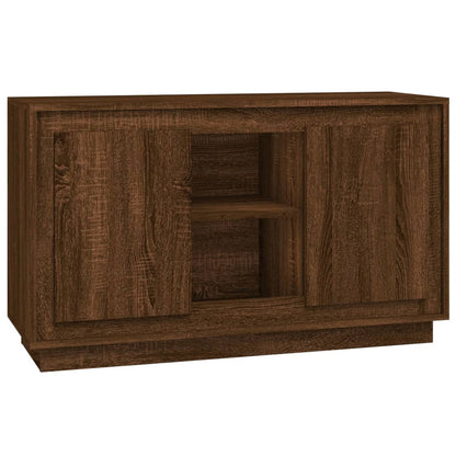 Credenza Rovere Marrone 102x35x60 cm in Legno Multistrato - homemem39