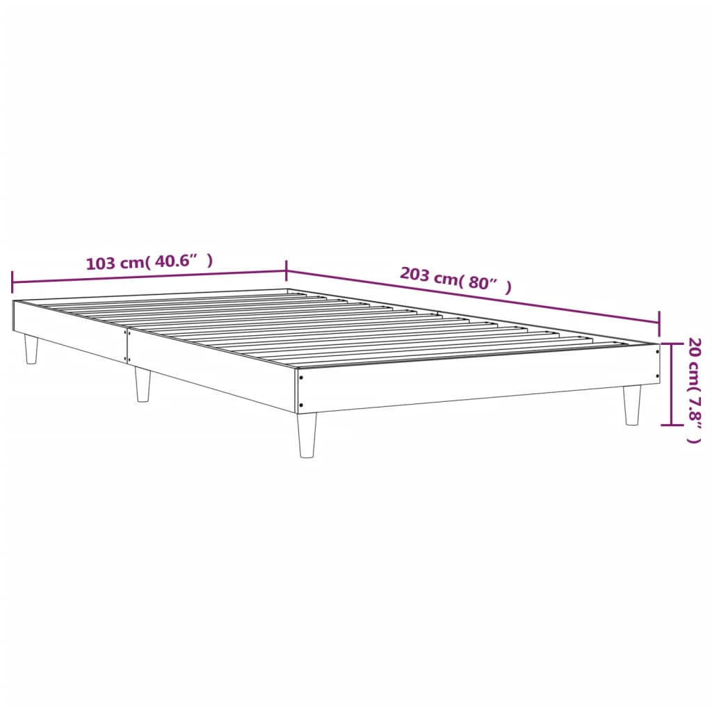 Giroletto Nero 100x200 cm in Legno Multistrato - homemem39