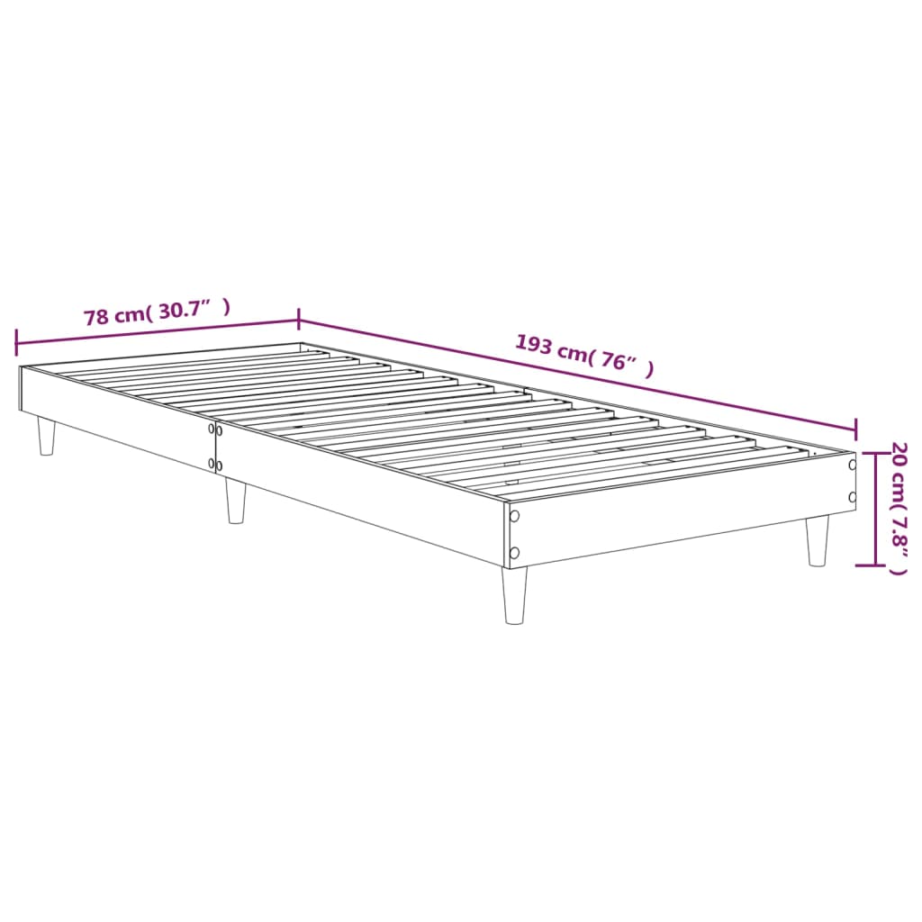 Giroletto Bianco 75x190 cm in Legno Multistrato - homemem39