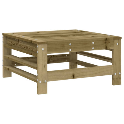 Poggiapiedi Giardino con Cuscini 2pz Legno Impregnato di Pino - homemem39