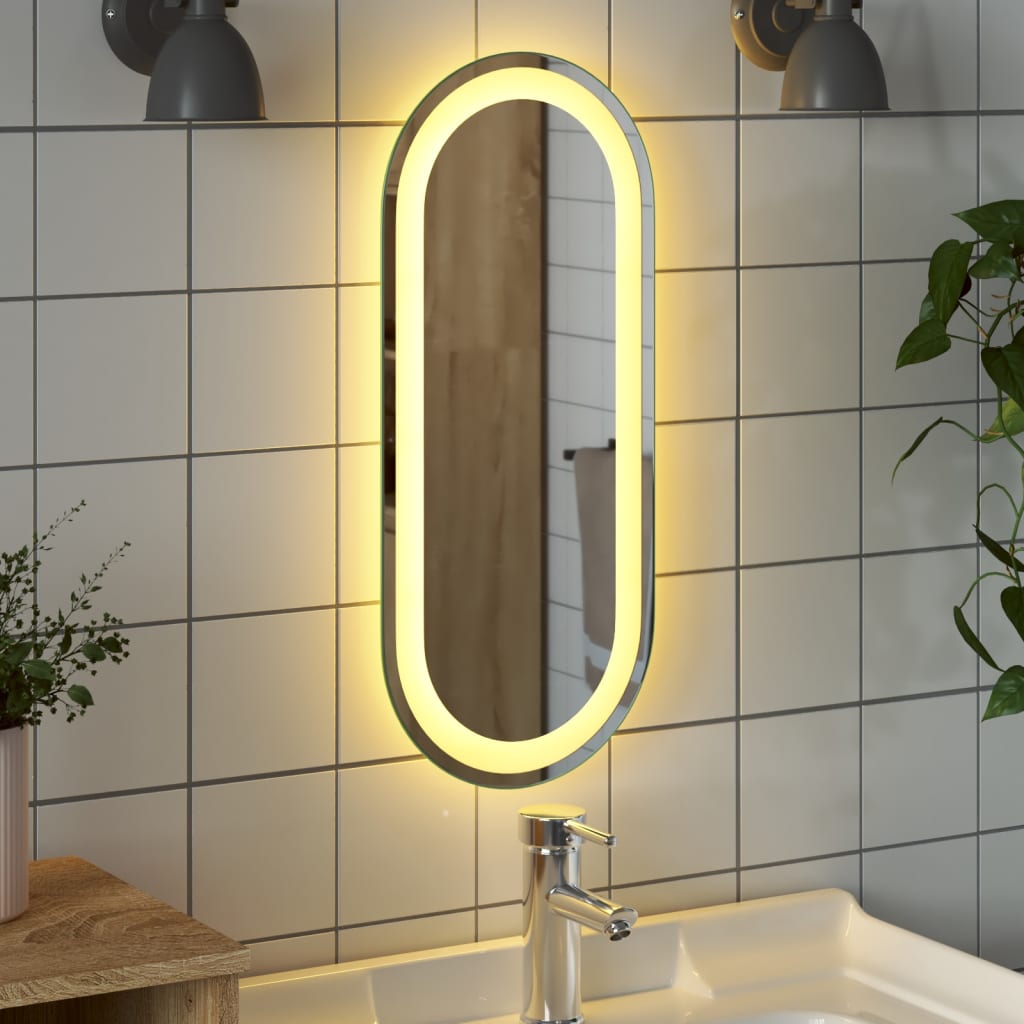 Specchio da Bagno LED 60x25 cm Ovale - homemem39