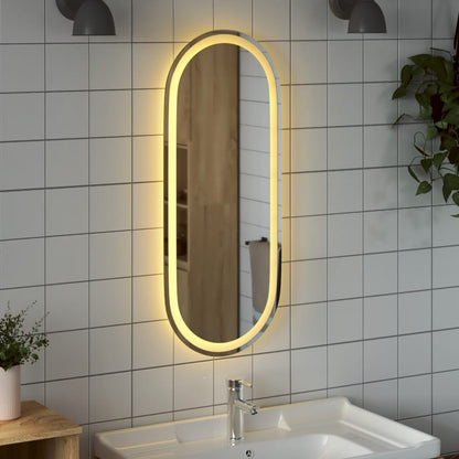 Specchio da Bagno LED 90x40 cm Ovale - homemem39