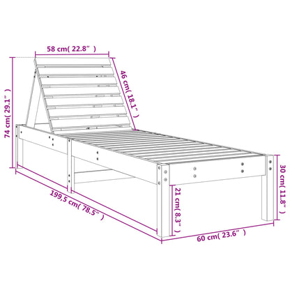 Lettini con Tavolino 2 pz in Legno Massello di Pino - homemem39