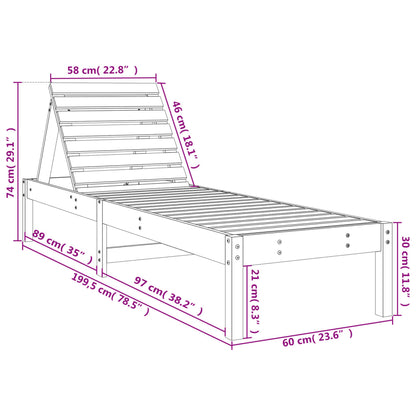 Lettini con Tavolino 2 pz Miele in Legno Massello di Pino - homemem39