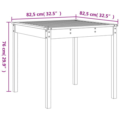 Set da Bistrot da Giardino 3 pz Nero in Legno Massello di Pino - homemem39