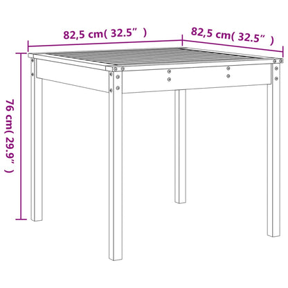 Set da Pranzo per Giardino 5pz Grigio in Legno Massello di Pino - homemem39