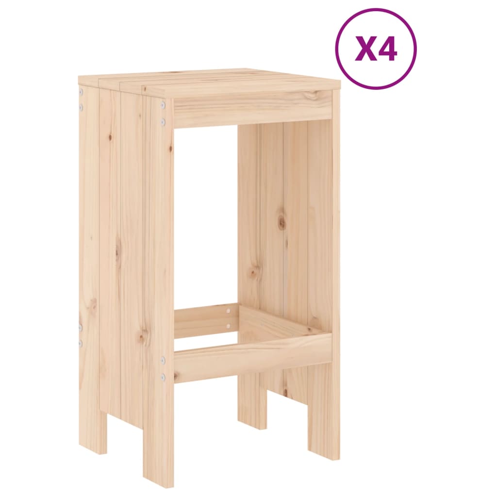 Set Bar da Giardino 5 pz in Legno Massello di Pino - homemem39