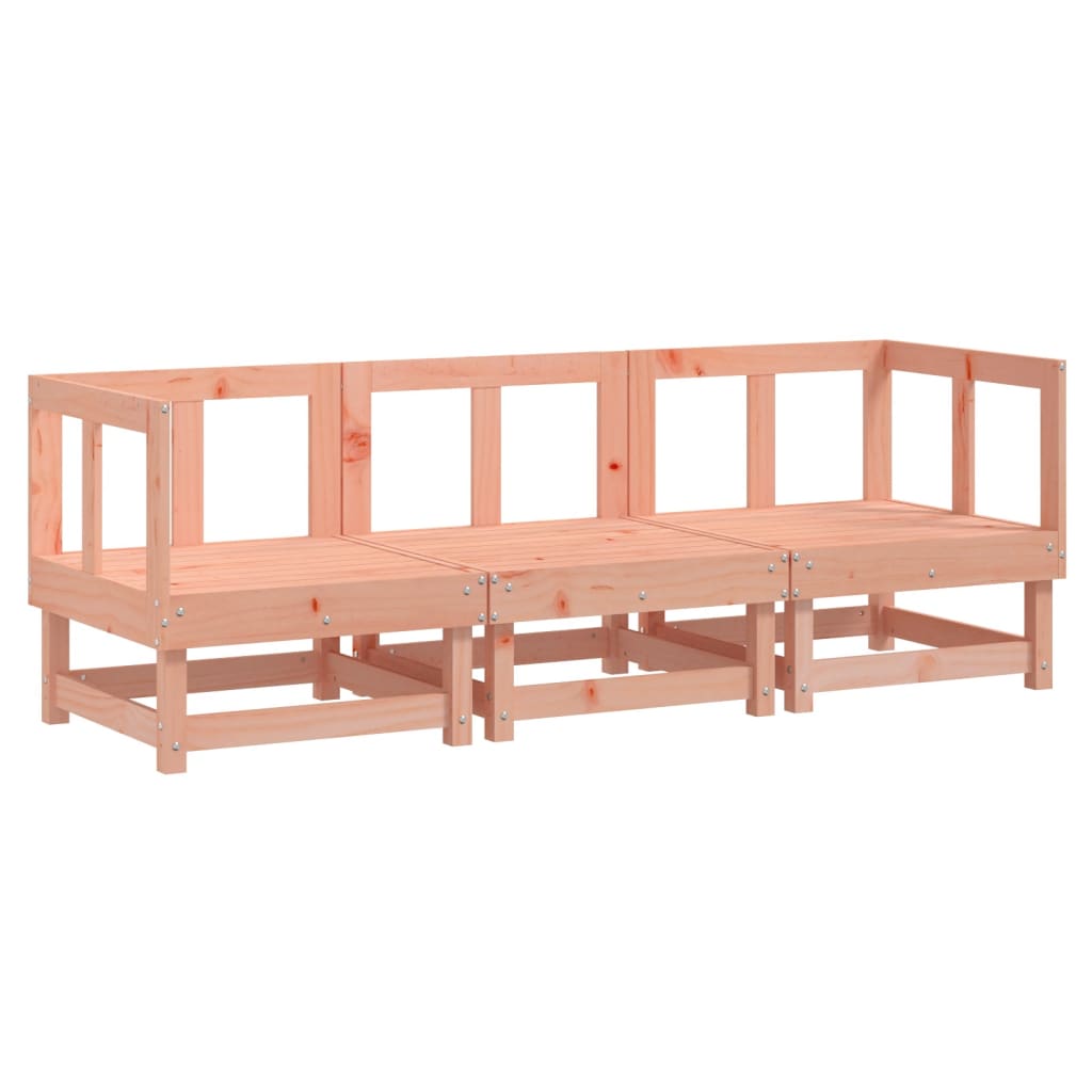 Set Salotto da Giardino 3 pz in Legno Massello di Douglas - homemem39