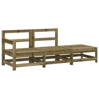 Set Salotto da Giardino 3 pz in Legno Impregnato di Pino - homemem39