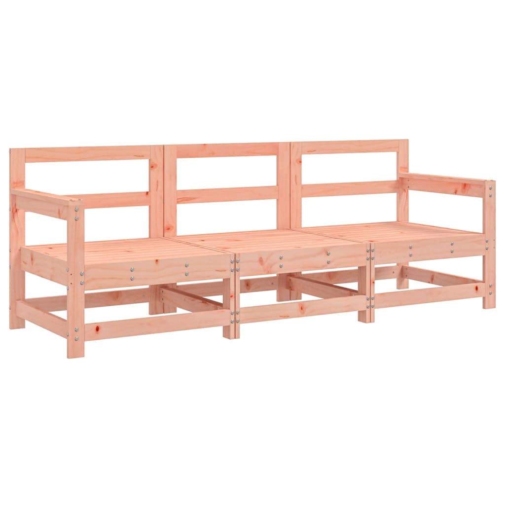 Set Salotto da Giardino 3 pz in Legno Massello di Douglas - homemem39