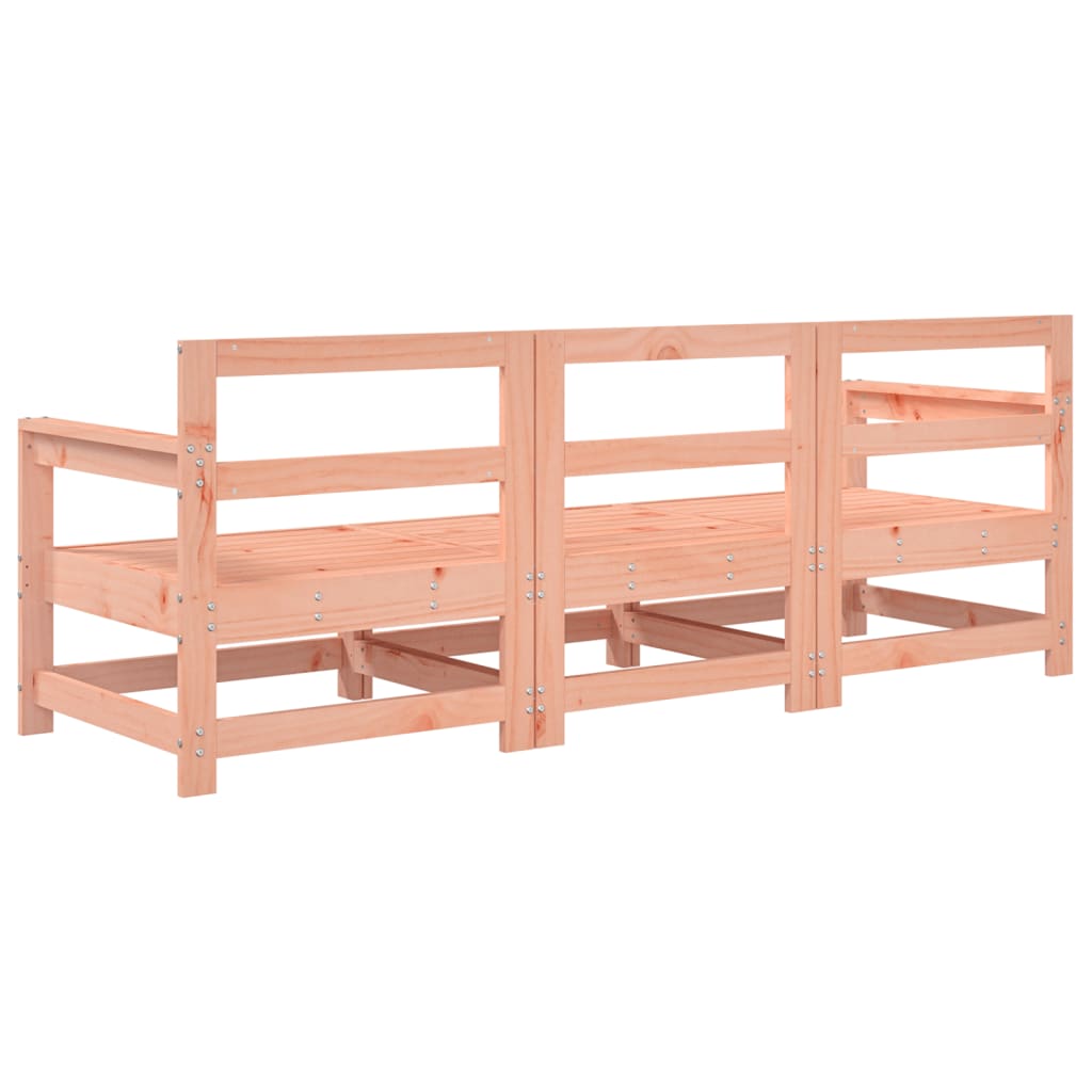 Set Salotto da Giardino 3 pz in Legno Massello di Douglas - homemem39