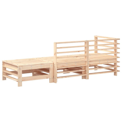 Set Salotto da Giardino 3 pz in Legno Massello di Pino - homemem39