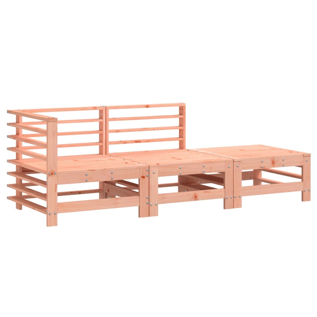 Set Salotto da Giardino 3 pz in Legno Massello di Douglas - homemem39