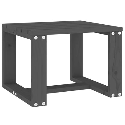 Tavolino da Giardino Grigio 40x38x28,5 cm Legno Massello Pino - homemem39