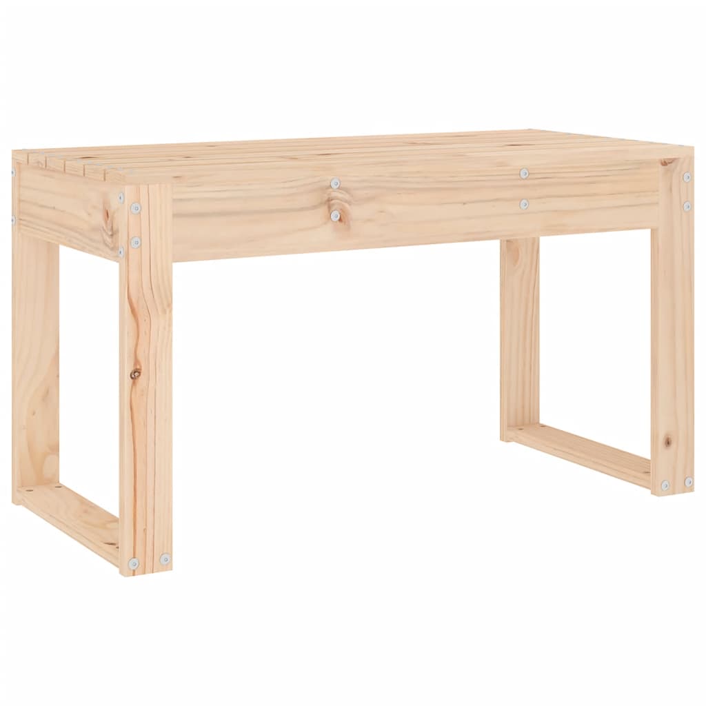 Panca da Giardino 80x38x45 cm in Legno Massello di Pino - homemem39