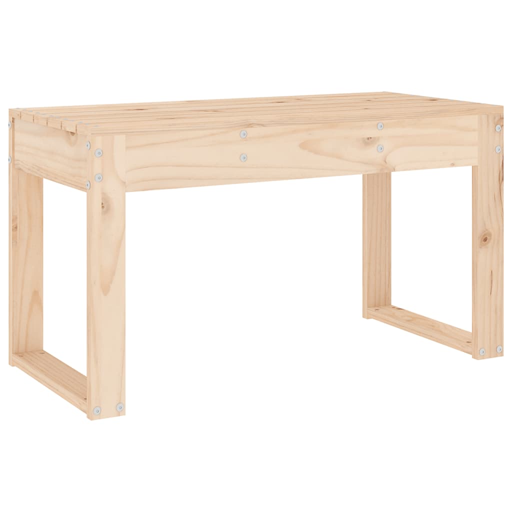 Panca da Giardino 80x38x45 cm in Legno Massello di Pino - homemem39