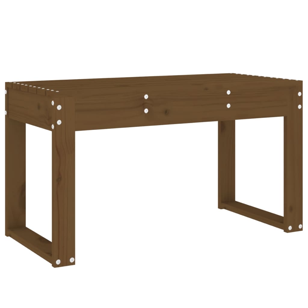 Panca da Giardino Miele 80x38x45 cm Legno Massello di Pino - homemem39