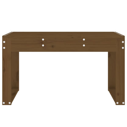 Panca da Giardino Miele 80x38x45 cm Legno Massello di Pino - homemem39