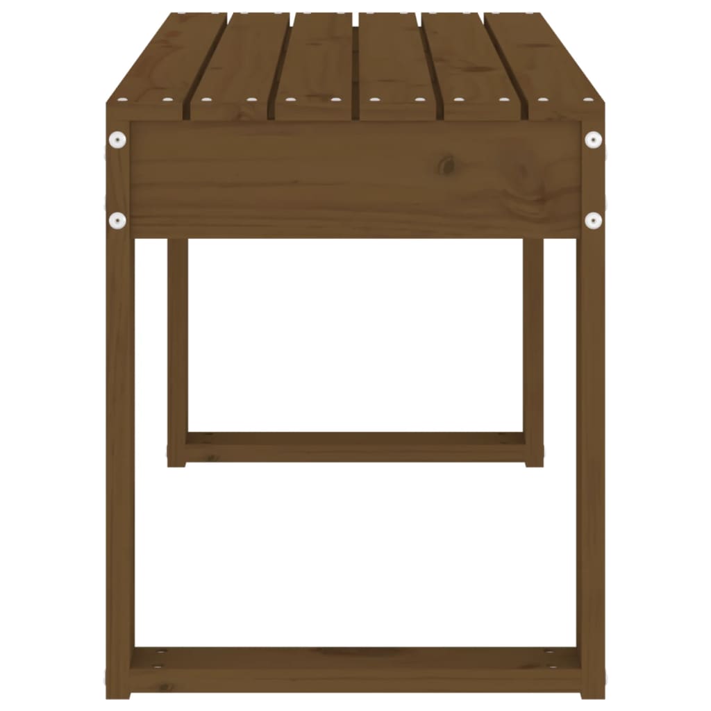 Panca da Giardino Miele 80x38x45 cm Legno Massello di Pino - homemem39