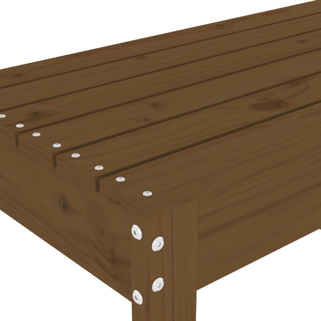 Panca da Giardino Miele 80x38x45 cm Legno Massello di Pino - homemem39