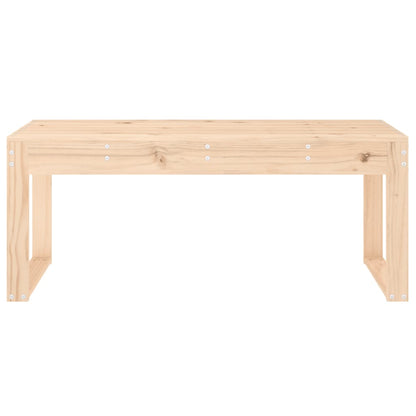 Panca da Giardino 110x38x45 cm in Legno Massello di Pino - homemem39