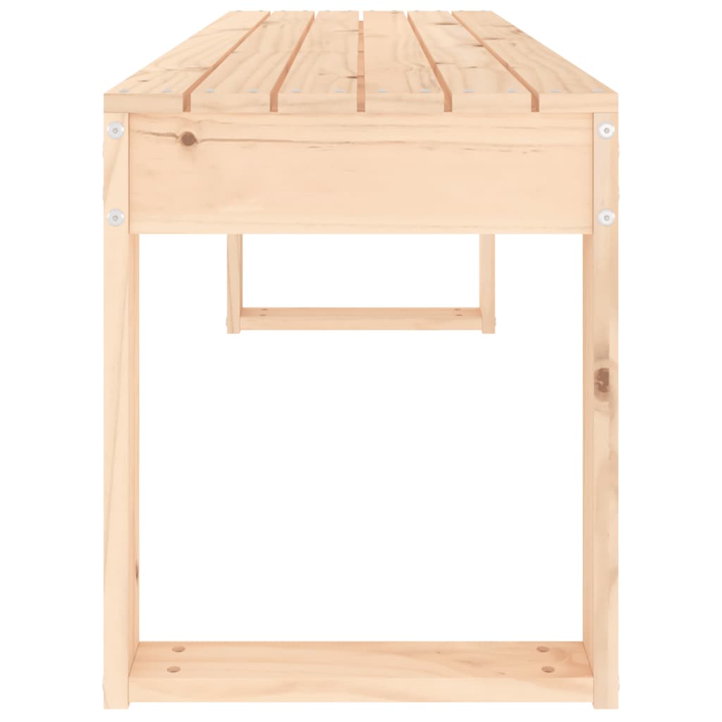 Panca da Giardino 110x38x45 cm in Legno Massello di Pino - homemem39