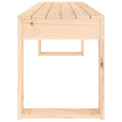 Panca da Giardino 110x38x45 cm in Legno Massello di Pino - homemem39